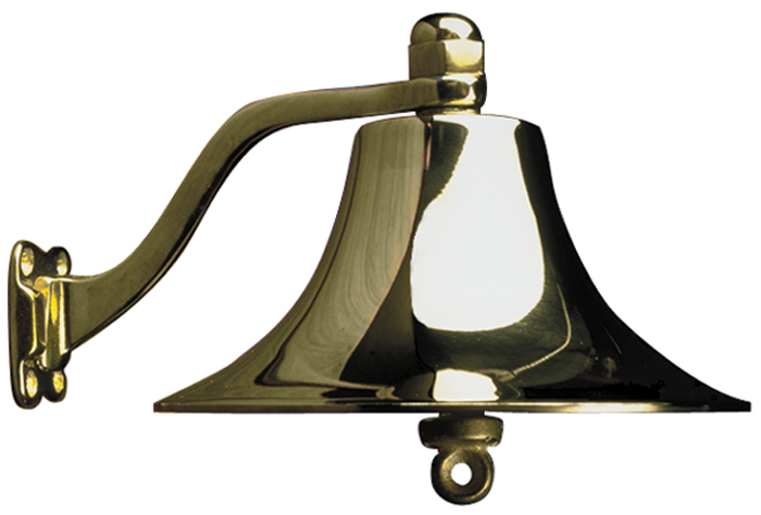 Ship's Bell, 6", Polished Brass 455000 - SeaDog Line Horns Bells and Whistles - MarineEngine.com