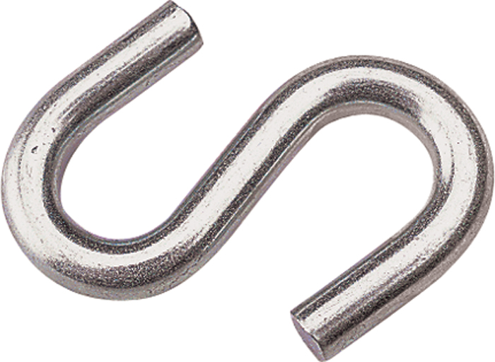 S Hook, 5/16", Galvanized, 2-1/2" L 197153 - SeaDog Line Snaps Shackles and Hooks - MarineEngine.com