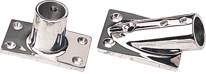 90° Rectangular Base for 7/8" O.D. Tube 281900-1 - SeaDog Line Rails and Fittings - MarineEngine.com
