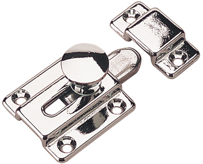Cupboard Bolt, Chrome Brass 222380-1 - SeaDog Line Deck Cabin Hardware - MarineEngine.com