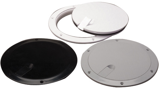 Deck Plate, 6", White, Textured 336262-1 - SeaDog Line Deck Cabin Hardware - MarineEngine.com