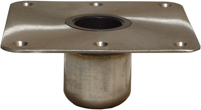 Base, Spring-Lock, Square, 7" x 7" 1640013-CL - Springfield Marine Seat Bases and Pedestals - MarineEngine.com