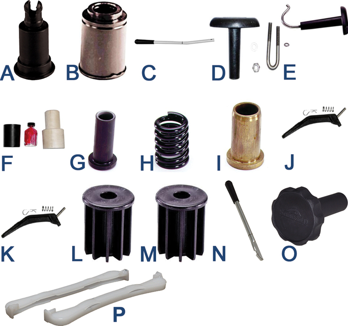 C. Power Ped Handle, 2-Piece 2100030 - Springfield Marine Seat Bases and Pedestals - MarineEngine.com