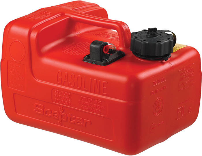 3 Gallon Fuel Tank w/Gauge & EPA Cap 08576 - Scepter Marine Fuel Tanks - MarineEngine.com
