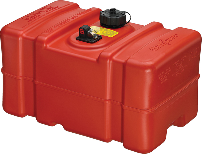 12 Gallon Fuel Tank w/Gauge & EPA Cap, Tall 08668 - Scepter Marine Fuel Tanks - MarineEngine.com