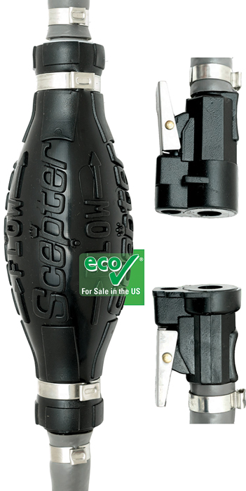Mercury, 1998 & Newer, 3/8" I.D. Hose 08309 - Scepter Marine Fuel Hose and Primer Bulbs - MarineEngine.com