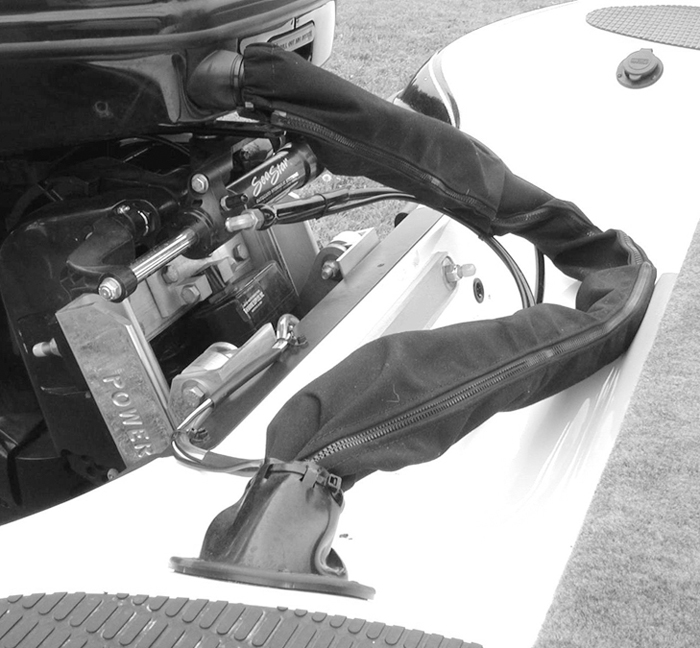 Zippered Rigging Sleeve, Black, 48" ZRS-1-DP - T-H Marine Supplies Wire Covers Ties Clips and Tape - MarineEngine.com