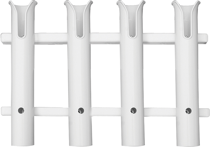 Rod Rack, 4-Rod, White P03-064W - Taco Metals Rod Holders - MarineEngine.com