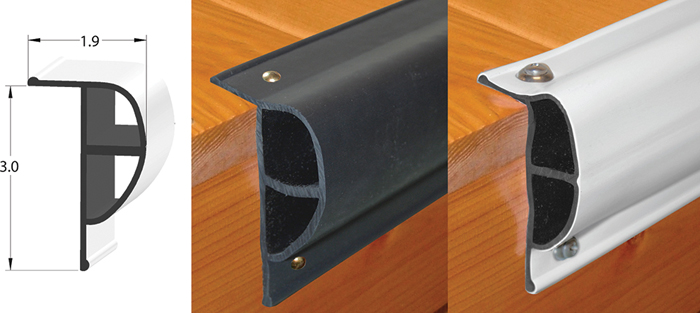 P-Shape, 10' Coil, Black 45994 - Taylor Made Products Dock Edging - MarineEngine.com