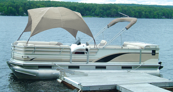 Pontoon Gazebo, White 12003OW - Taylor Made Products Bimini Tops - MarineEngine.com