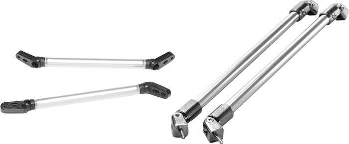 Windshield Support Bar, 12", ea., Anodized Aluminum 1634 - Taylor Made Products Windshield Hardware - MarineEngine.com