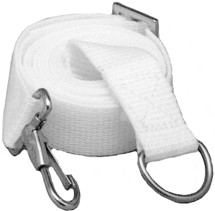 Adjustable Tie-Down Strap, 6', White, Pair 2000 - Taylor Made Products Bimini Top Hardware - MarineEngine.com