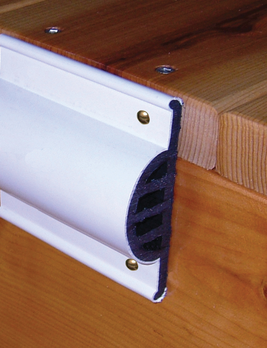 3-1/2"H x 1-3/8"W x 10' Straight, White 46030 - Taylor Made Products Dock Edging - MarineEngine.com