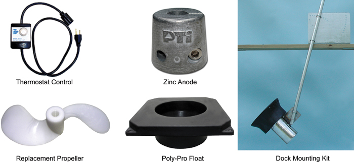 Replacement Propeller 1/2 HP A-24417-P - Taylor Made Products Dock Parts and De-Icers - MarineEngine.com