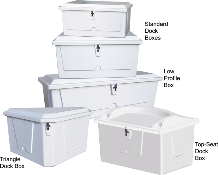 Standard Dock Box, 24"H x 72"W x 23"D, Medium 83552 - Taylor Made Products Dock Parts and De-Icers - MarineEngine.com