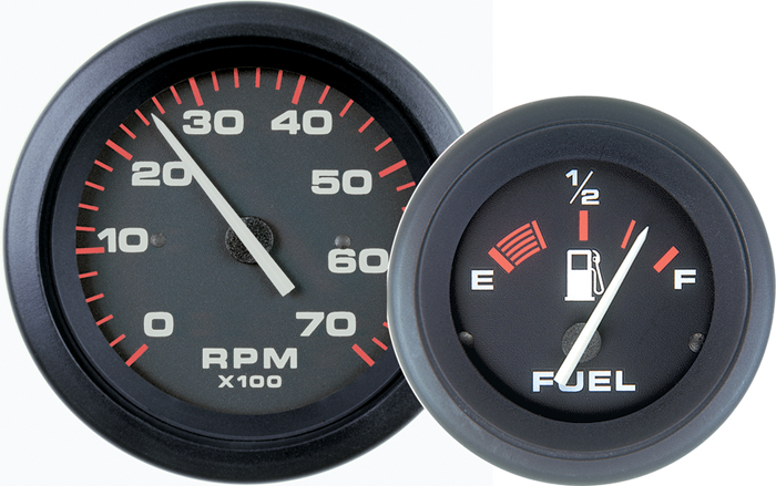 Amega 4-Gauge Set, (Speed,Tach,Fuel,Volt) 68362P - SeaStar Solutions Teleflex Marine Gauges and Compasses - MarineEngine.com
