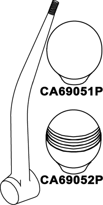 SS Throttle Knob, Grooved CA69052P - SeaStar Solutions Teleflex Marine Control Box - MarineEngine.com