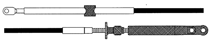 OMC Cont.Cable, Post '79, 19' CC20519 - SeaStar Solutions Teleflex Marine Control Cables - MarineEngine.com