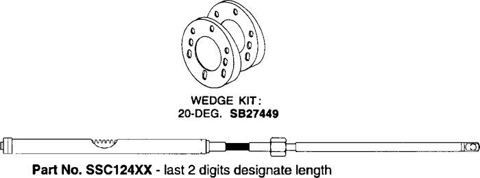 The Rack Cable, 16' SSC12416 - SeaStar Solutions Teleflex Marine Mechanical Steering - MarineEngine.com