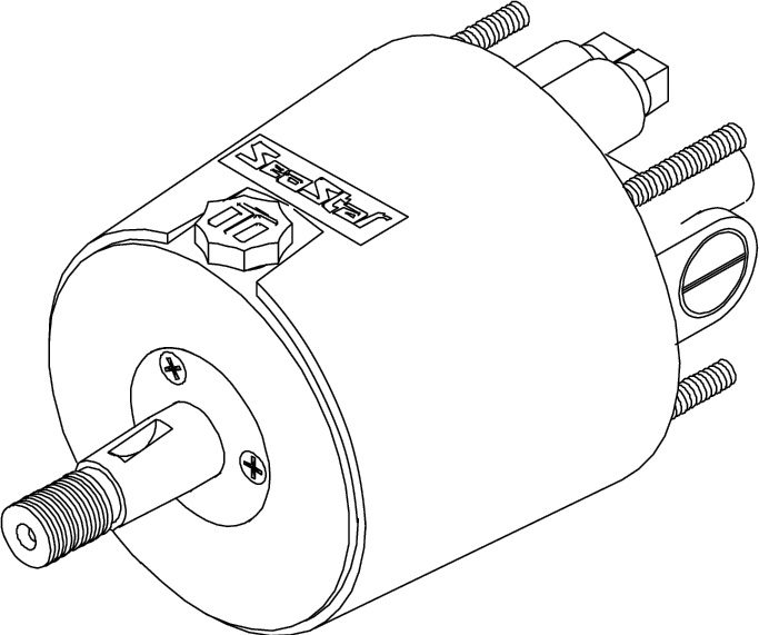 Front Mount Helm, 1000psi, 2.4cu. in. HH5272-3 - SeaStar Solutions Teleflex Marine Hydraulic Steering - MarineEngine.com
