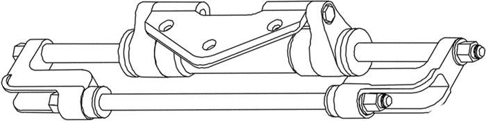 Hyd. Cylinder, O/B, Front Mount, Some OMC HC5348-3 - SeaStar Solutions Teleflex Marine Hydraulic Steering - MarineEngine.com