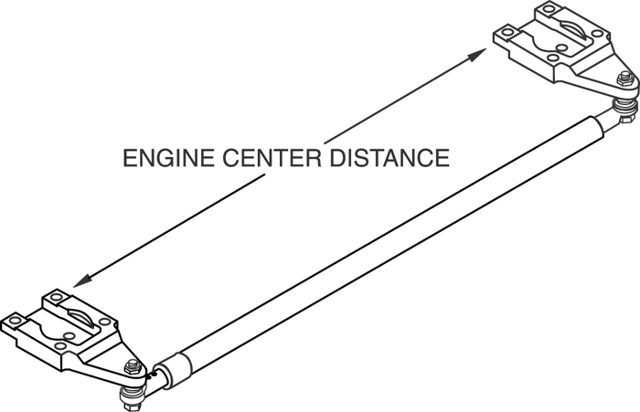 O/B Tie Bar Kit, Yamaha HO5006A - SeaStar Solutions Teleflex Marine Hydraulic Steering - MarineEngine.com