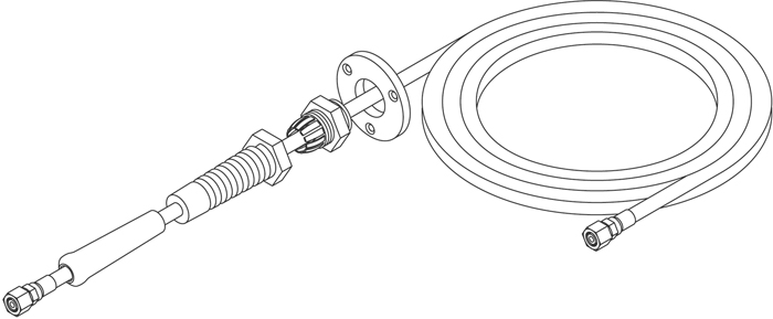 Bulkhead Hyd. Hose Kit, 2"X18' HO8118 - SeaStar Solutions Teleflex Marine Hydraulic Steering - MarineEngine.com