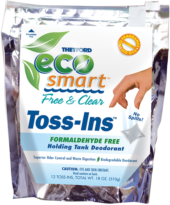 Eco-Smart Free & Clear Toss-Ins, 12 Packets 94032 - Thetford Corporation Sanitation Chemicals - MarineEngine.com