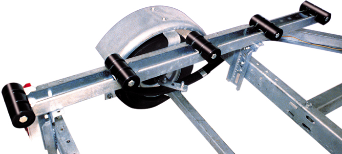 Roller Bunks, 4 FT., Galvanized 86117 - Tie Down Engineering Rollers Brackets Springs and Fenders - MarineEngine.com