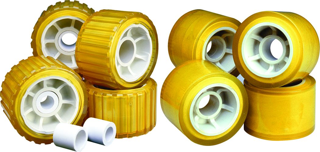 Wobble Roller Kit, Ribbed, 5" 86144 - Tie Down Engineering Rollers Brackets Springs and Fenders - MarineEngine.com