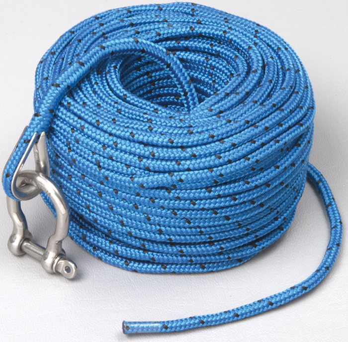 Anchor Rope, 0.20" x 100', Blue T10118 - TRAC Outdoor Anchor Line - MarineEngine.com