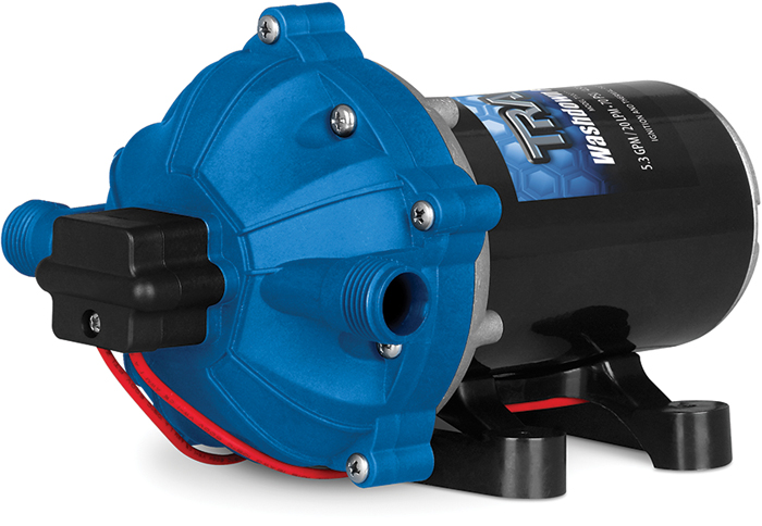 70 PSI Washdown Pump, 5.3GPM, 6 Amps, 5-Chamber Design T10077 - TRAC Outdoor Fresh Water Pumps - MarineEngine.com
