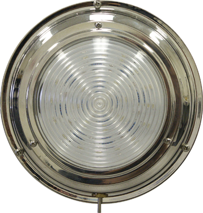 Marine Cabin Lights titanium nitrade dome light 6 3 4 quot 24 led white Marine Cabin Lights titanium nitrade dome light 6 3 4 quot 24 led white