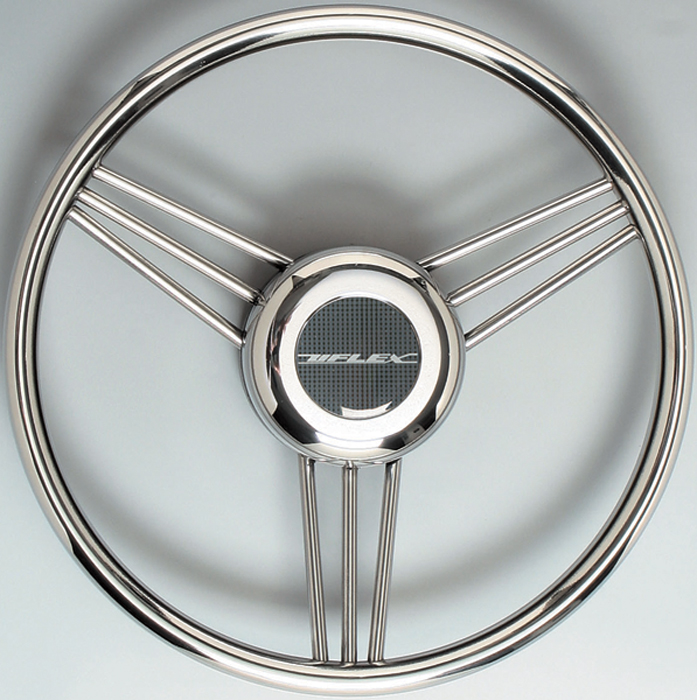 Stainless Steel Wheel V27 - Uflex USA Steering Wheels - MarineEngine.com