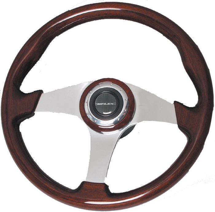 Mahogany Steering Wheel ALICUDI - Uflex USA Steering Wheels - MarineEngine.com