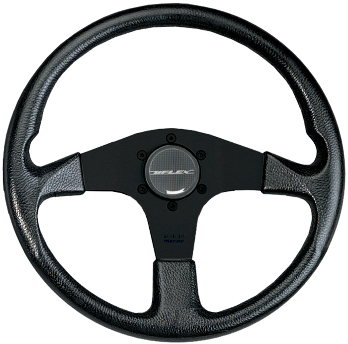 Soft Touch Wheel, Black CORSE B/B - Uflex USA Steering Wheels - MarineEngine.com