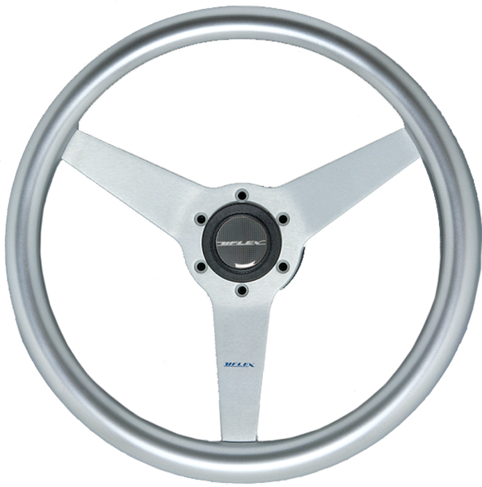 Silver Steering Wheel PONZA S/S - Uflex USA Steering Wheels - MarineEngine.com