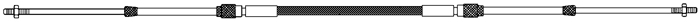 C2 Control Cable, 16' C2X16 - Uflex USA Control Cables - MarineEngine.com