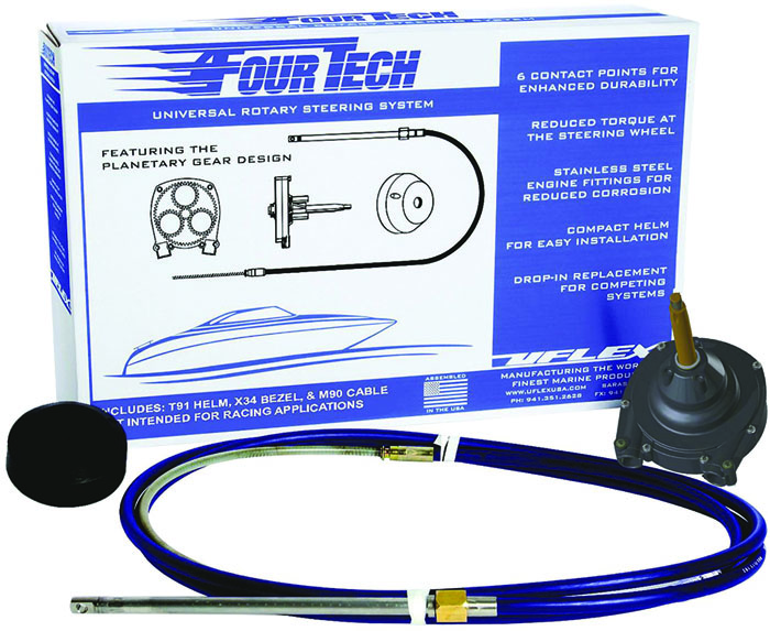 12' Mach Rotary System FOURTECH12 - Uflex USA Mechanical Steering - MarineEngine.com