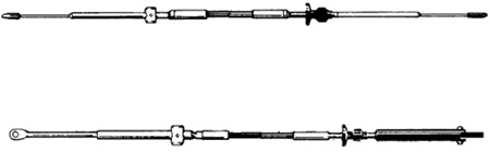 C14 CONTROL CABLE, 12' C14X12 - Uflex USA Control Cables - MarineEngine.com