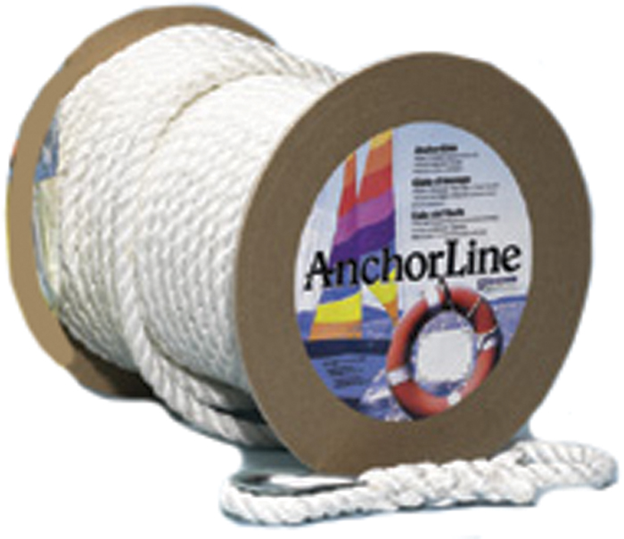 Anchor Line, TW, 3/8" x 100', White 300518 - Unicord Anchor Line - MarineEngine.com