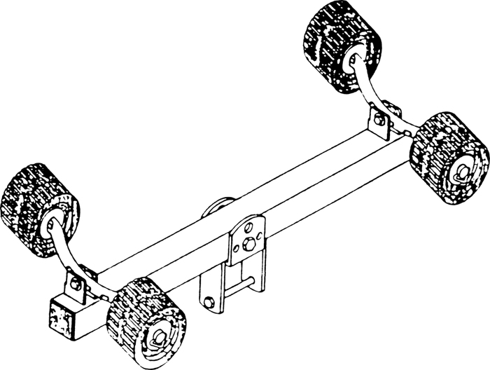 Single Wobble Roller Assembly T-980 - Ve-Ve Rollers Brackets Springs and Fenders - MarineEngine.com