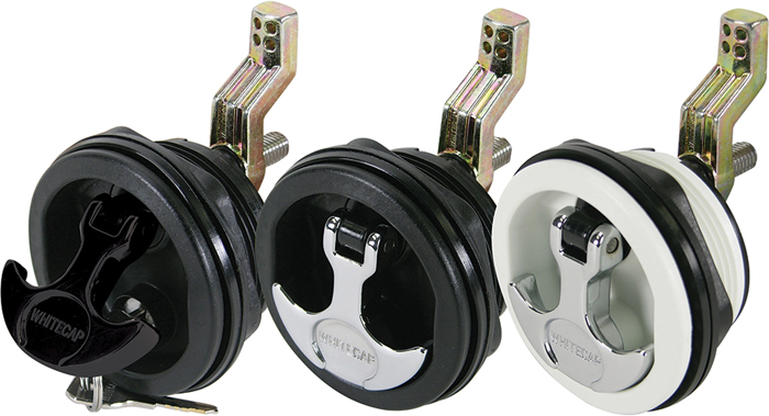 T-Handle, Locking, Black Handle/Black Body 3226BC - Whitecap Deck Cabin Hardware - MarineEngine.com