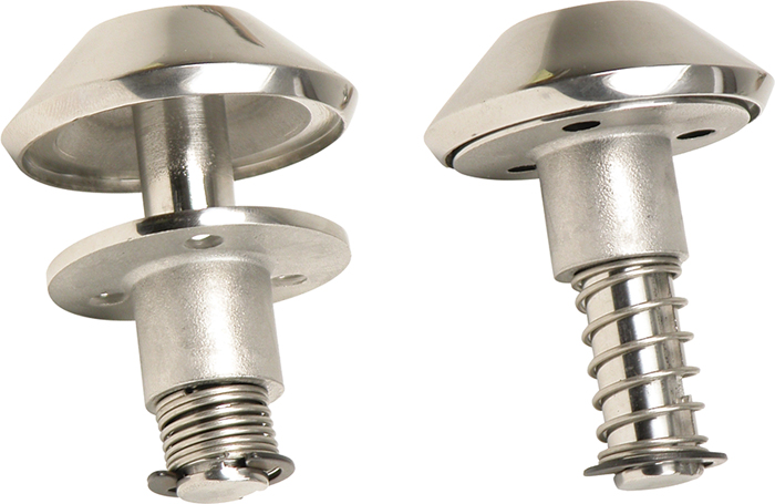 Spring Loaded Cleat, Stainless Steel 6970C - Whitecap Deck Cleats - MarineEngine.com