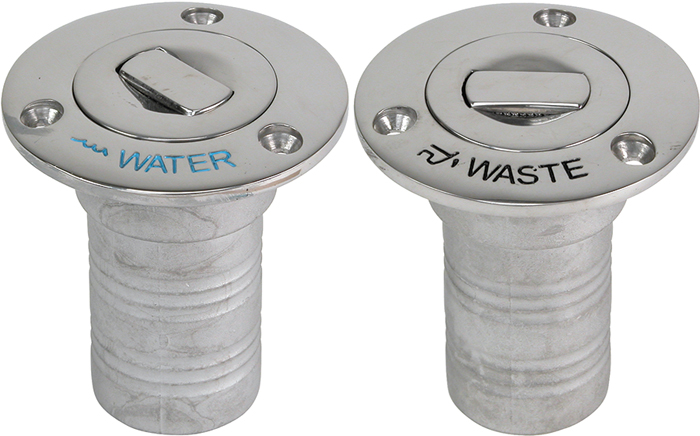 Push-Up Deck Fill, Waste 6996CBLUE - Whitecap Water and Waste System Parts - MarineEngine.com