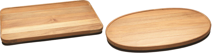 Teak Table Top, Round, 24" 61397 - Whitecap Deck Chairs and Tables - MarineEngine.com