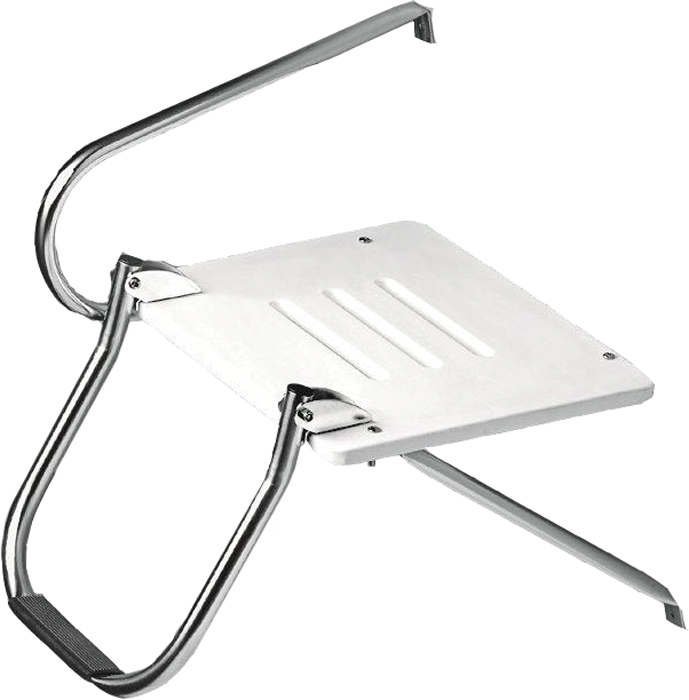 Platform, O/B, White, w/Ladder 67902 - Whitecap Ladders and Platforms - MarineEngine.com