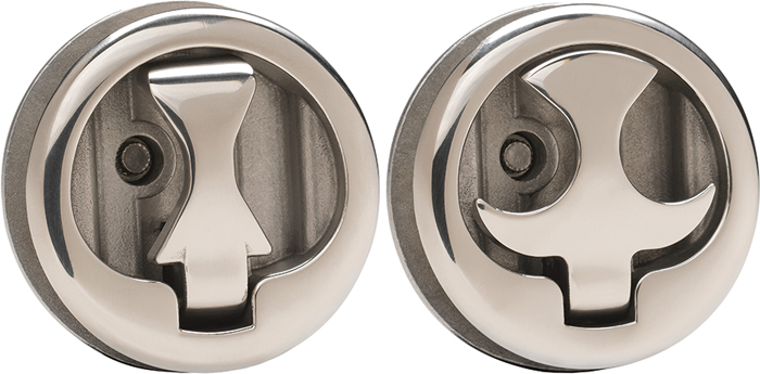 Mini Slam Latch, Locking, 1-3/4" 6138C - Whitecap Deck Cabin Hardware - MarineEngine.com