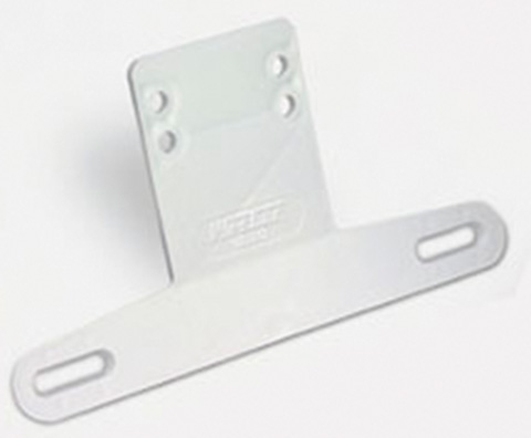 License Plate Bracket, White 003213 - Wesbar Corporation Trailer Wiring and Lighting - MarineEngine.com