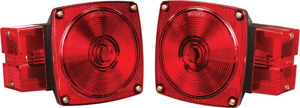 8-Function, Left/Roadside Tail Light 2523024 - Wesbar Corporation Trailer Wiring and Lighting - MarineEngine.com